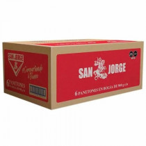 Panetón SAN JORGE Bolsa 900g x 6 unidades