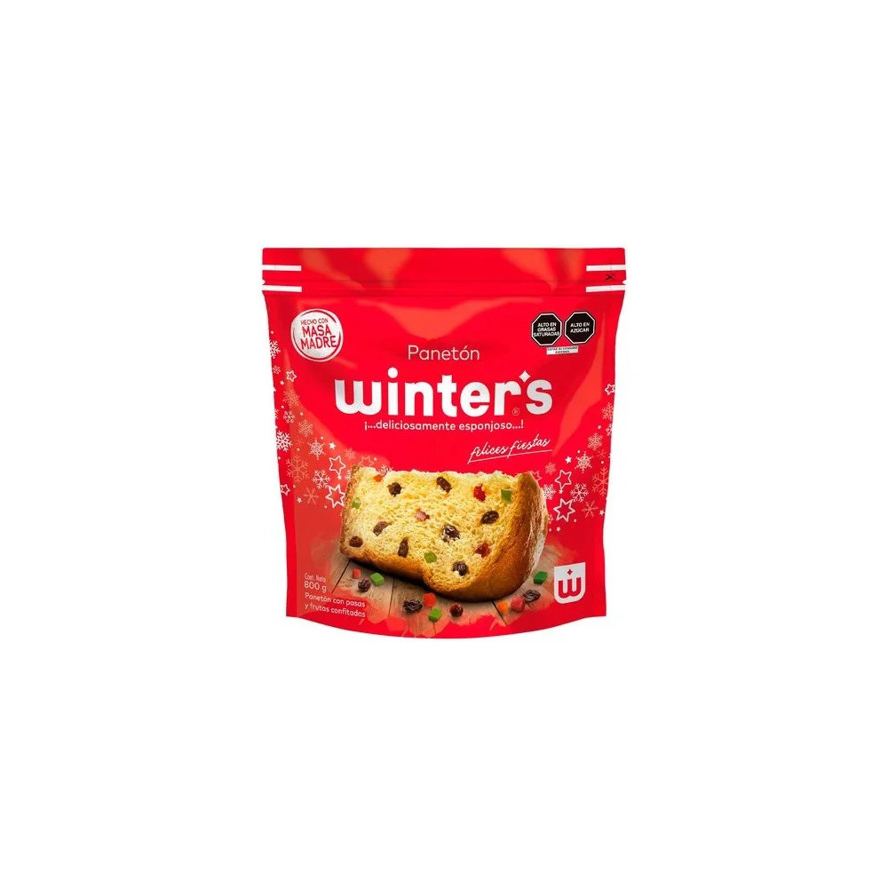Panetón WINTER'S Bolsa 800g Panetón WINTER'S Bolsa 800g