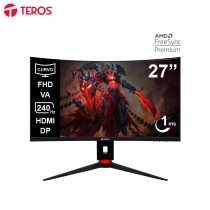 Monitor Curvo Gaming TEROS TE-2764G, 27" FHD