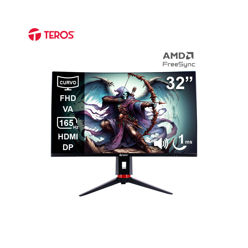 Monitor curvo gaming TEROS TE-3215G 32" FHD