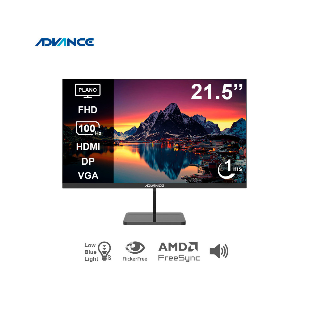 Monitor plano ADVANCE ADV-2152S 21.5" FHD