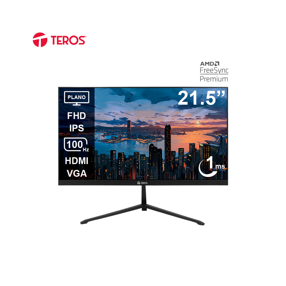 Monitor plano TEROS TE-2128S 21.5" FHD