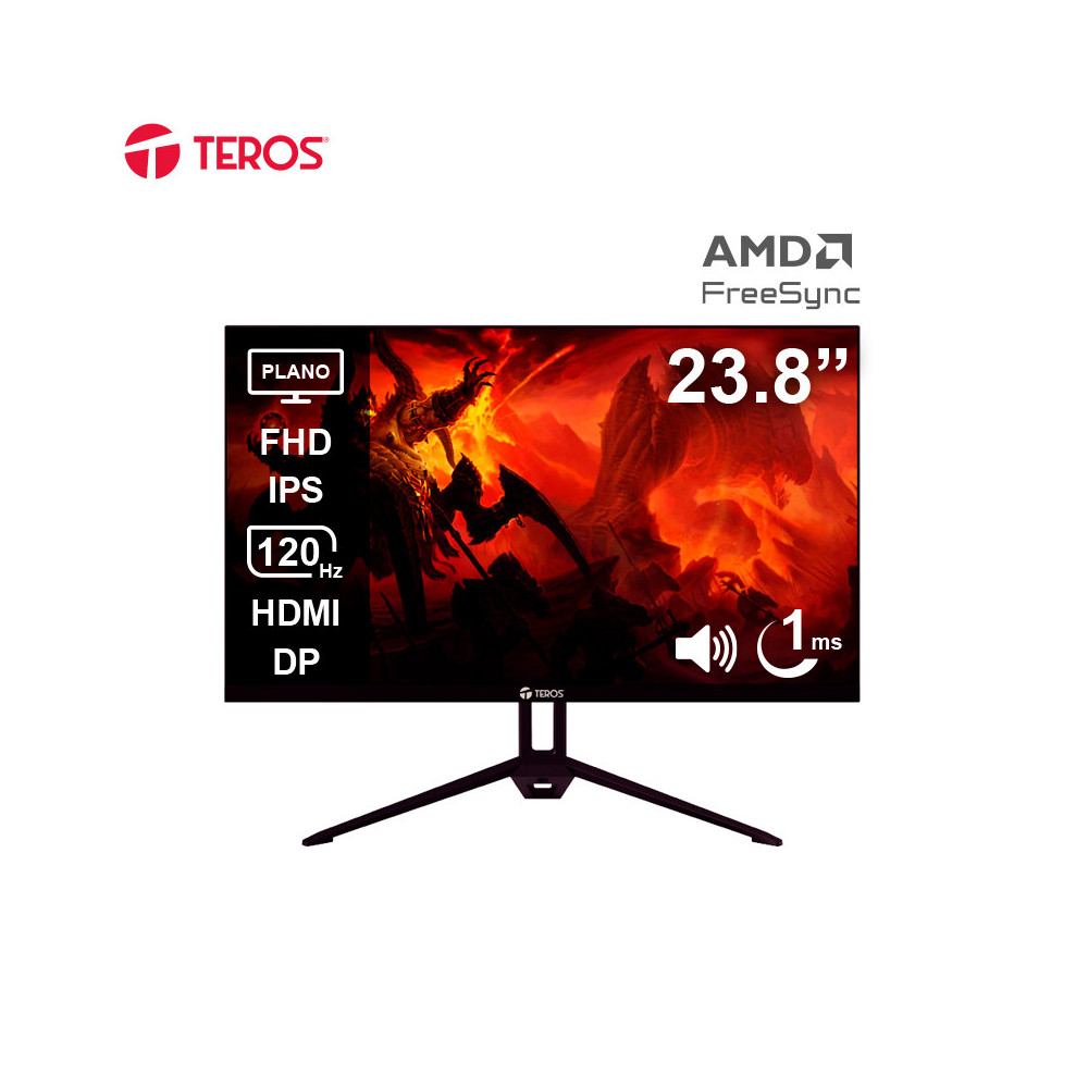 Monitor Plano TEROS TE-2415S, 23.8" FHD