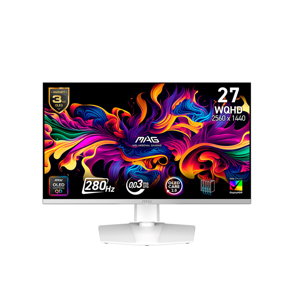 Monitor Plano MSI MAG 272QPW QD-OLED X28, 26.5" WQHD/OLED