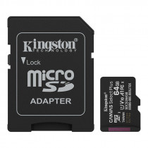 Tarjeta de Memoria Kingston 64GB MicroSD Canvas Select Plus -100MB/seg - UHS-I Clase 10