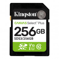 Memoria Card SD Kingston SD Canvas Select Plus 256GB, categoría de velocidad: UHS-I/U1/V10