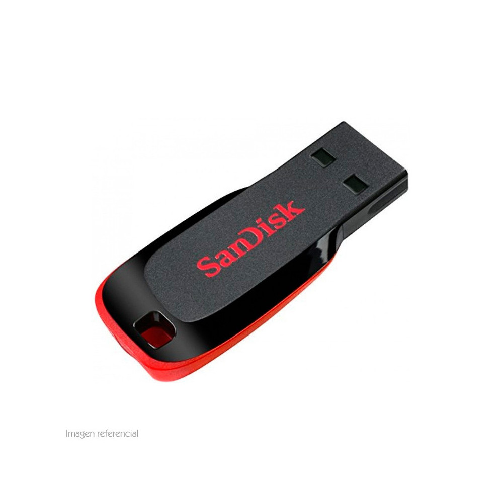 Memoria Flash USB SanDisk Cruzer Blade , 64GB, USB 2.0, presentación en colgador.