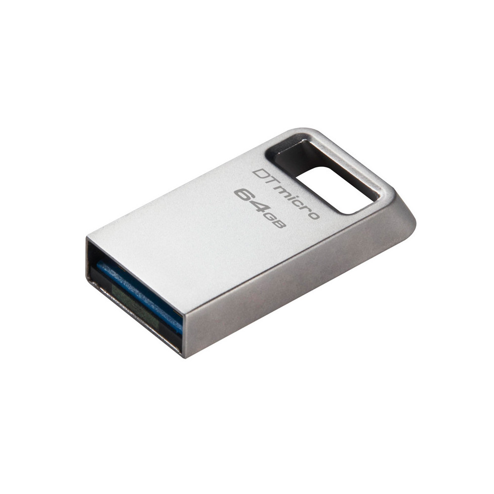Memoria Flash Kingston DataTraveler Micro Unidad Flash USB Ultrapequeño con Metal Premium.
