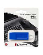 Memoria Flash USB Kingston DataTraveler Exodia 64GB, USB 3.2 Gen 1, Color Azul.