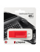 Memoria Flash USB Kingston DataTraveler Exodia 64GB, USB 3.2 Gen 1, Color Rojo.