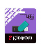 Memoria Flash USB Kingston DataTraveler Exodia S, 128GB, interfaz: USB 3.2 Gen 1, Verde