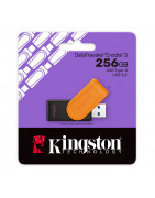 Memoria Flash USB Kingston DataTraveler Exodia S, 256GB, interfaz: USB 3.2 Gen 1, Naranja