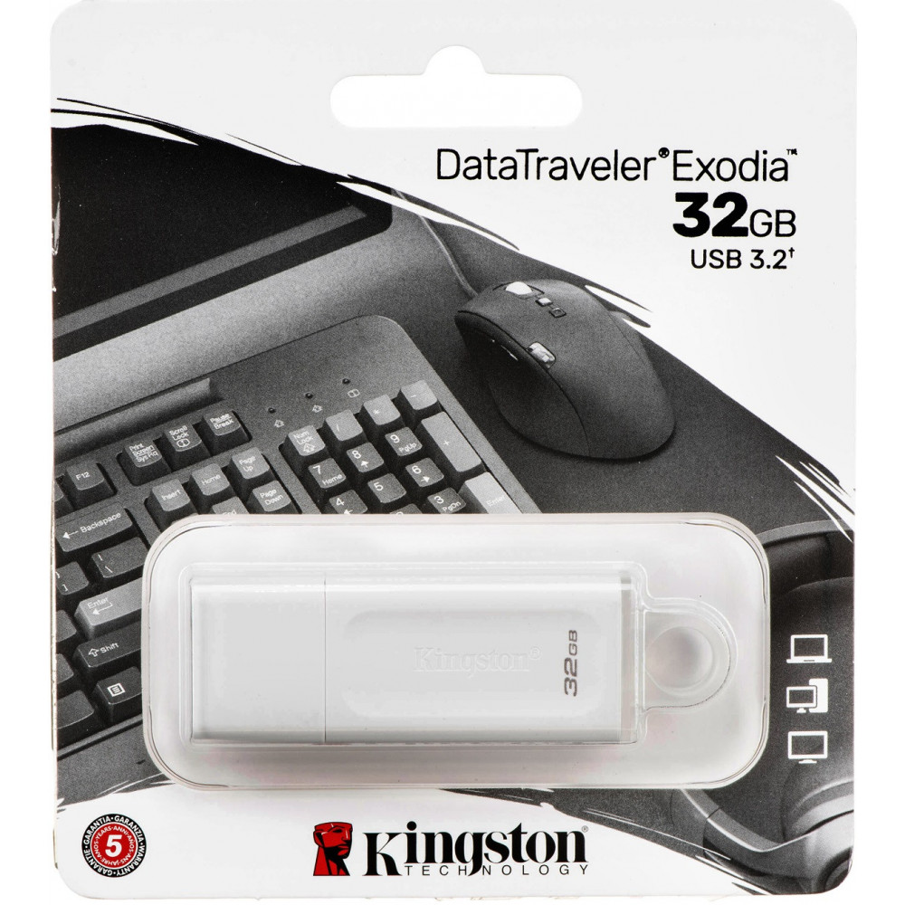 KINGSTON USB 3.2 DATATRAVELER EXODIA 32GB BLANCO