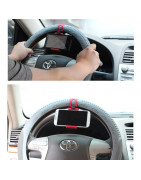 Soporte de celular para timón de auto Coolbox GMobile portátil, negro