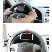 Soporte de celular para timón de auto Coolbox GMobile portátil, negro