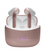 Audífonos TEROS TE-8074GR, Bluetooth, TWS, Rosa/Dorado