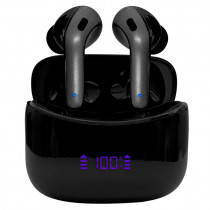 Audífonos TEROS TE-8074N, Bluetooth, TWS, negro