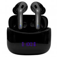 Audífonos TEROS TE-8074N, Bluetooth, TWS, negro