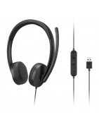 Auriculares Stereo con micrófono Lenovo Gen 2, Interfaz USB-A