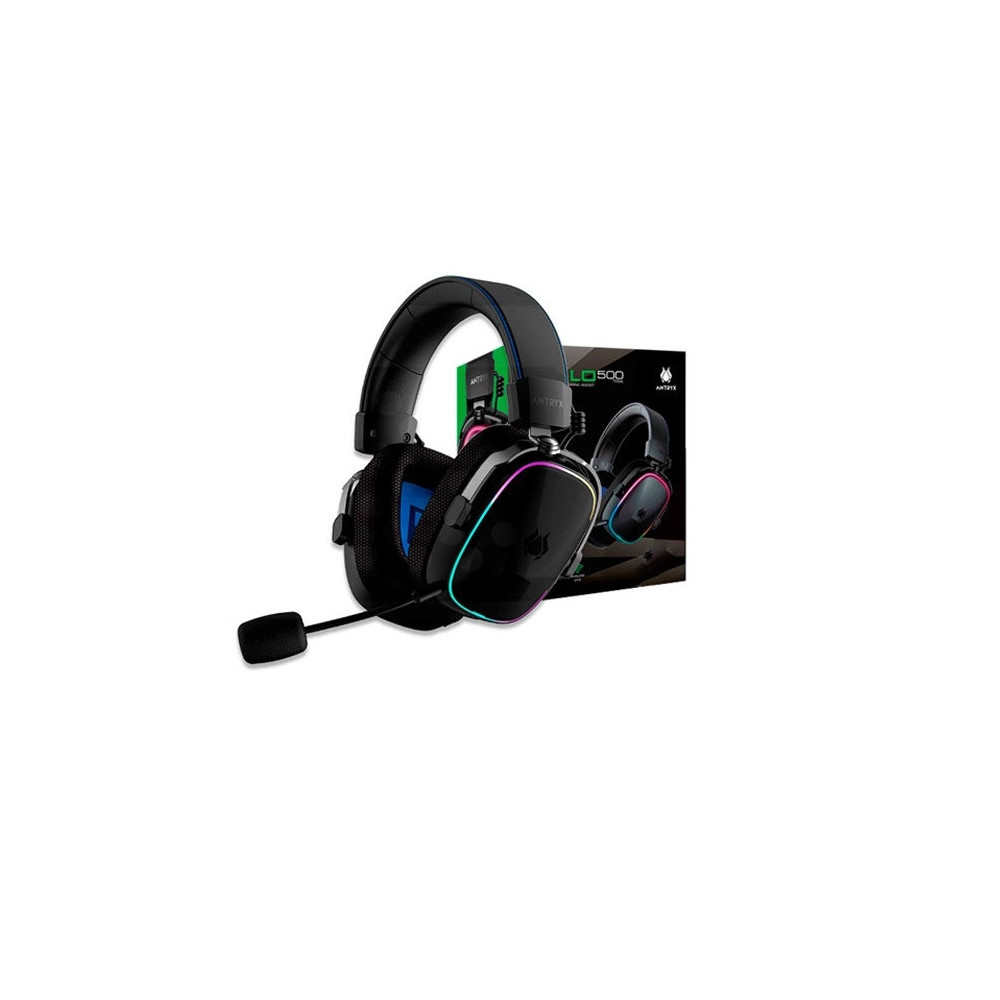 AURICULAR ANTRYX APOLO 500 TRIX, RGB BLACK (WI/BT/3.5MM)