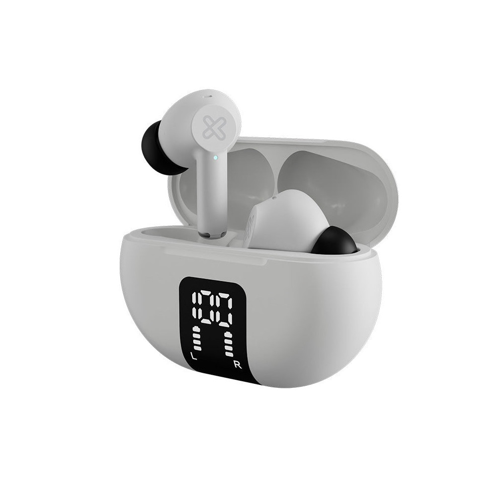 Auriculares True Wireless Klip Xtreme EdgeBuds KTE-755WH 22Hrs ANC Blancos