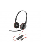 Auriculares Stereo Poly Blackwire 3220 USB-C USB-A - 8X228A6