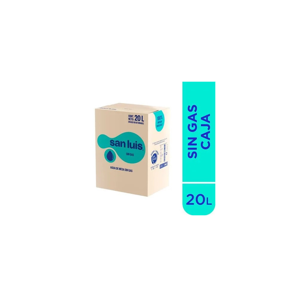 Agua SAN LUIS sin Gas Caja 20L