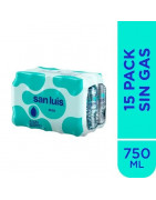 Agua sin Gas SAN LUIS Botella 750ml Paquete 15unidades
