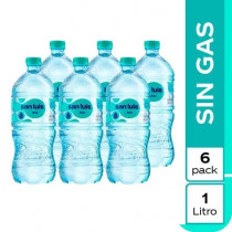 Agua SAN LUIS sin Gas Botella 1L Six Pack