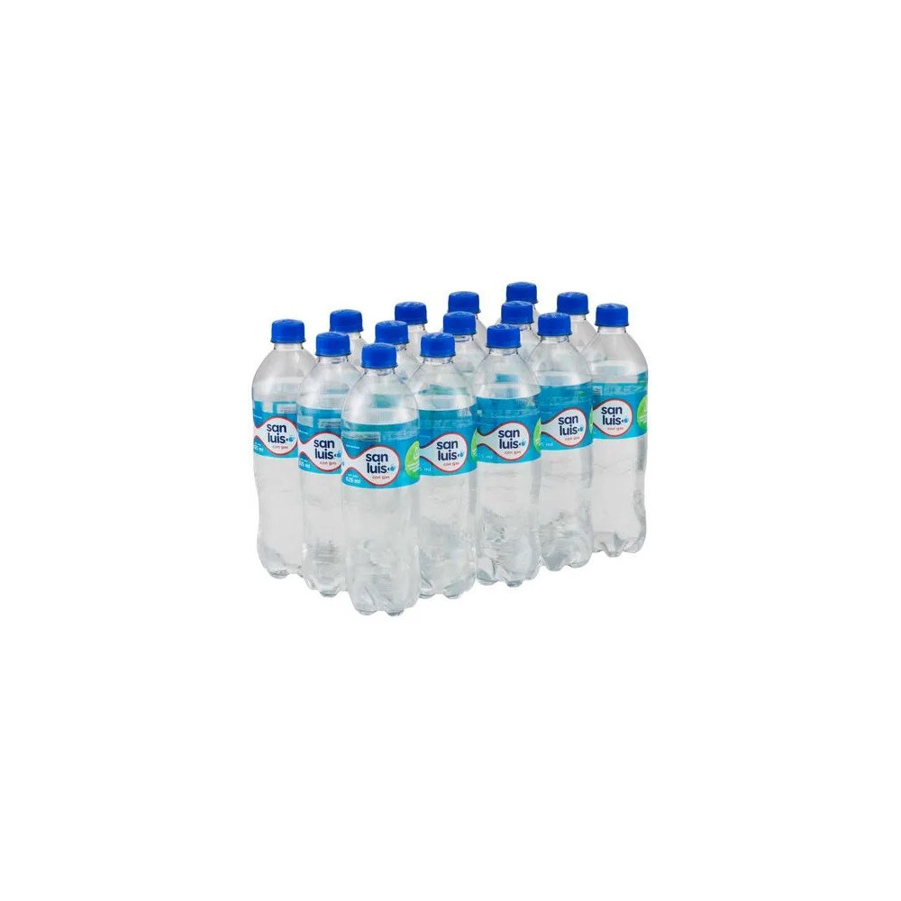 Agua Mineral SAN LUIS Con Gas Paquete 15 Botellas 625ml c/u