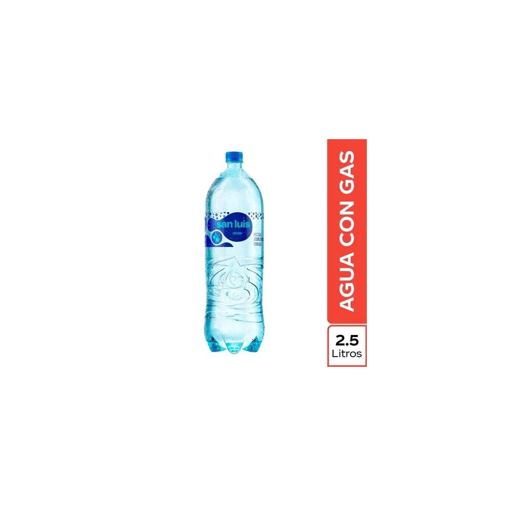 Agua de Mesa SAN LUIS Con Gas Botella 2.5L