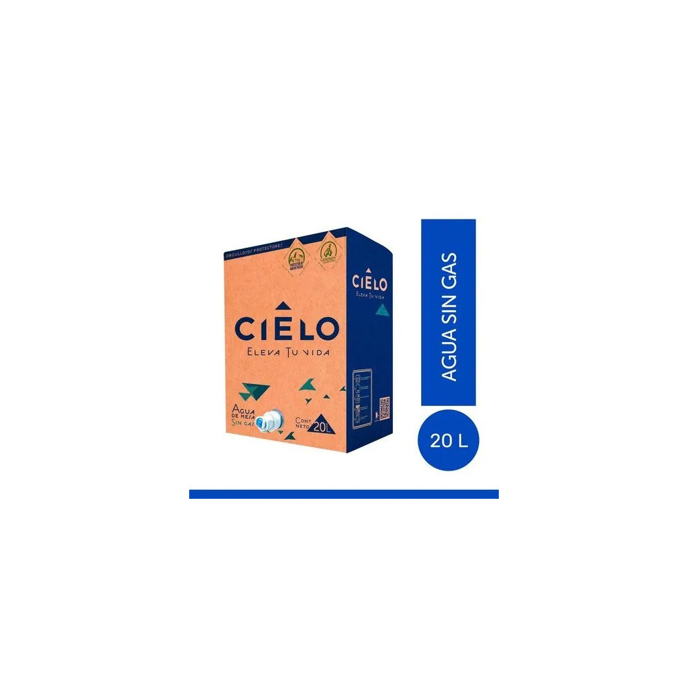 Agua sin Gas CIELO Caja 20L