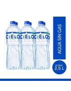 Agua sin Gas CIELO Botella 2.5L Paquete 6unidades