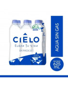 Agua sin Gas CIELO Botella 625ml Paquete 6unidades