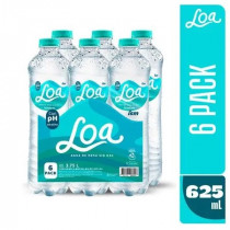 Agua LOA sin Gas Botella 625ml Six Pack