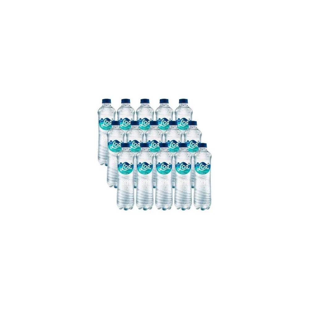 Agua Ligera LOA con Gas Paquete 15 Botellas 625ml c/u