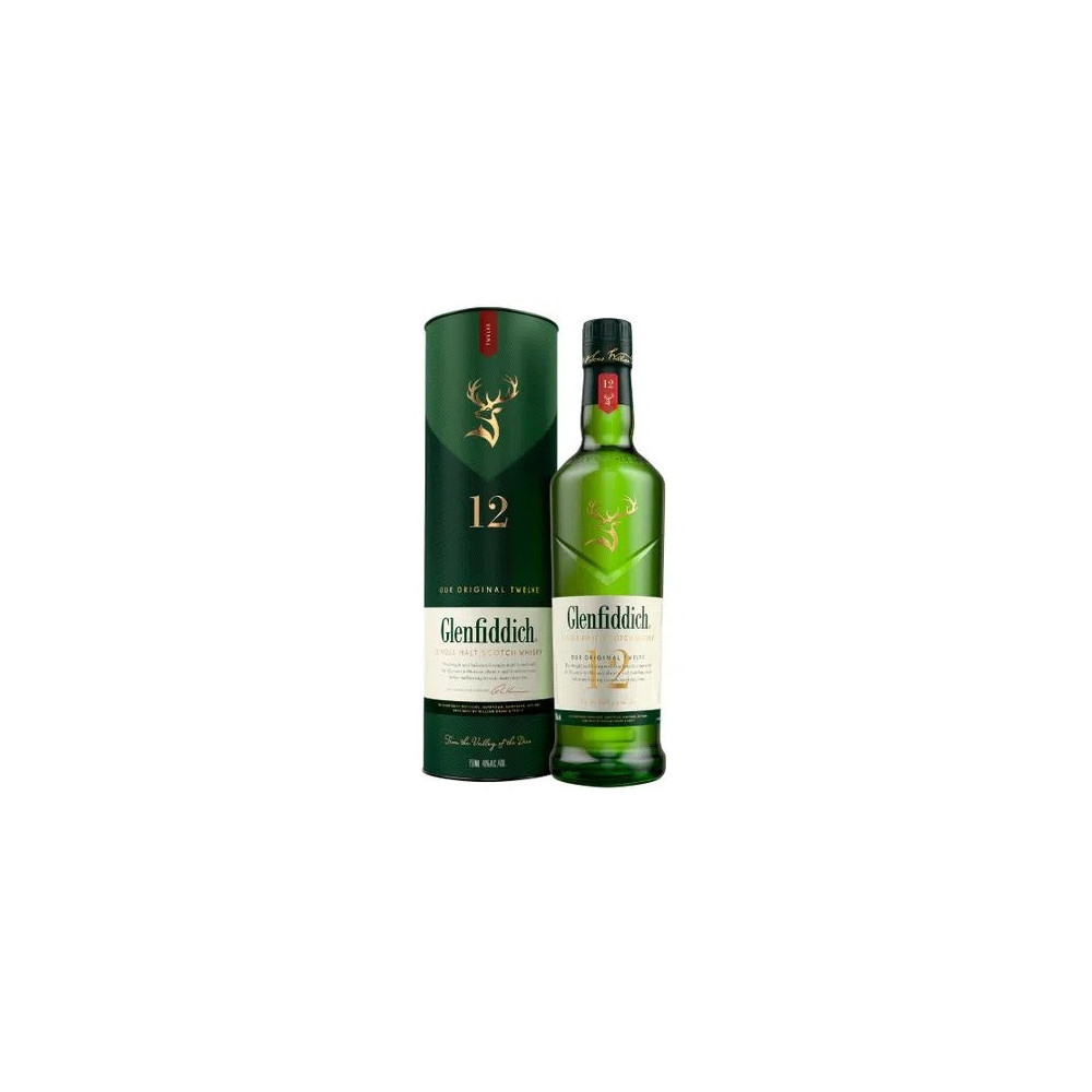 Whisky GLENFIDDICH Single Malt 12 Años Botella 750ml