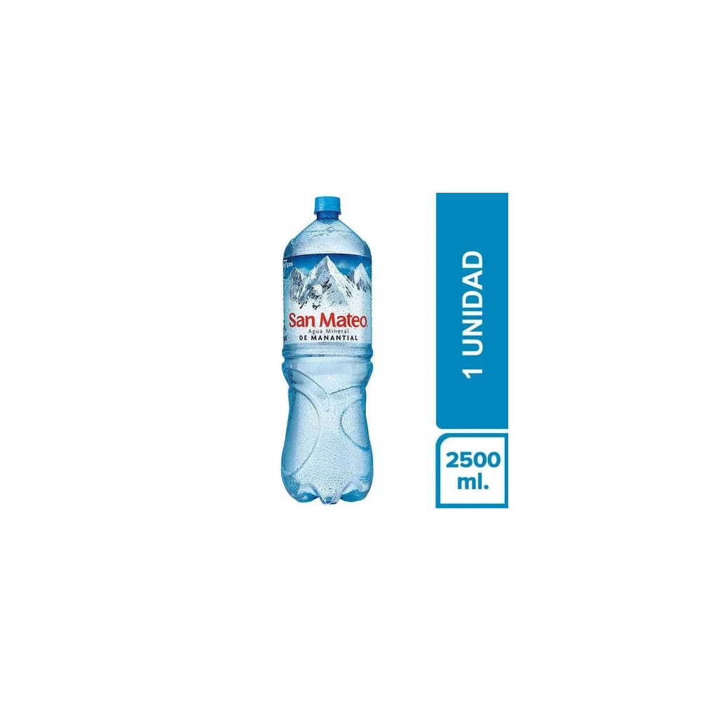 Agua Mineral SAN MATEO Sin Gas Botella 2.5L