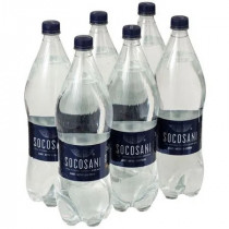 Agua Mineral SOCOSANI con Gas Paquete 6 Botellas 1.5L c/u