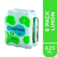 Agua sin Gas SAN LUIS Limón Botella 625ml Paquete 6unidades
