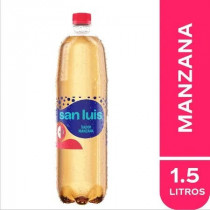Agua con Gas SAN LUIS Sabor a Manzana Botella 1.5L