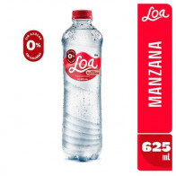 Agua Gasificada LOA Sabor a Manzana Botella 625ml