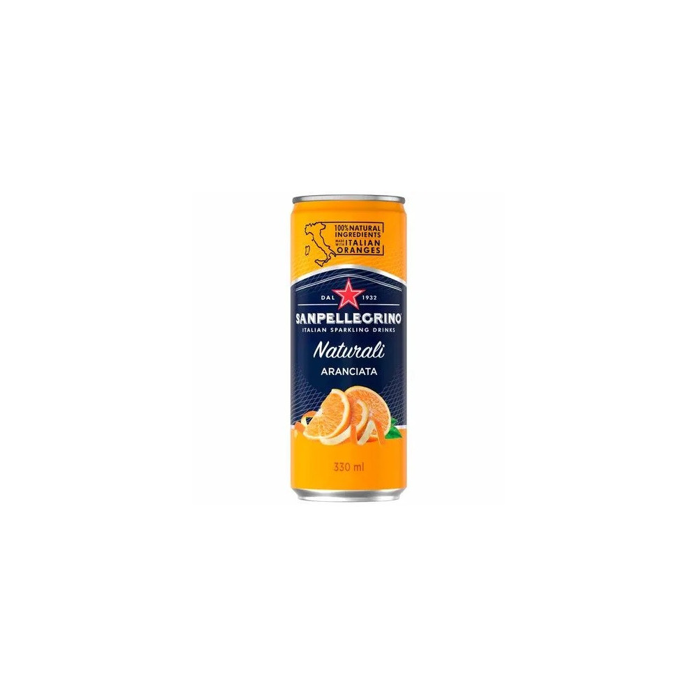 Sparkling Beverage SAN PELLEGRINO Orange Lata 330ml