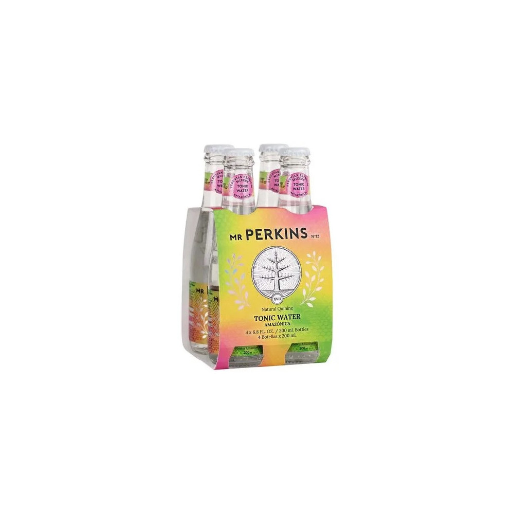 Agua Tónica MR PERKINS Amazónica 4 Pack Botella 200ml