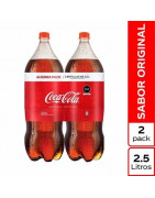 Pack Gaseosa COCA COLA Sabor Original Botella 2.5L Paquete 2un