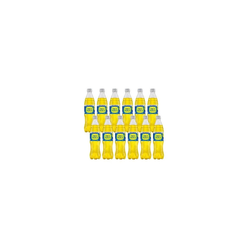 Gaseosa sin Ázucar INCA KOLA Paquete 12 Botellas 600ml c/u