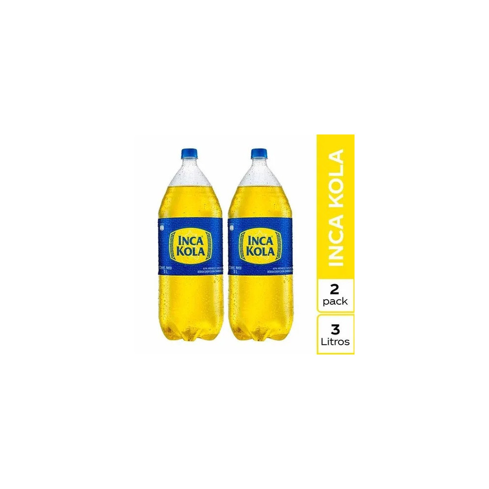 Gaseosa INCA KOLA Sabor Original Botella 3L Two Pack
