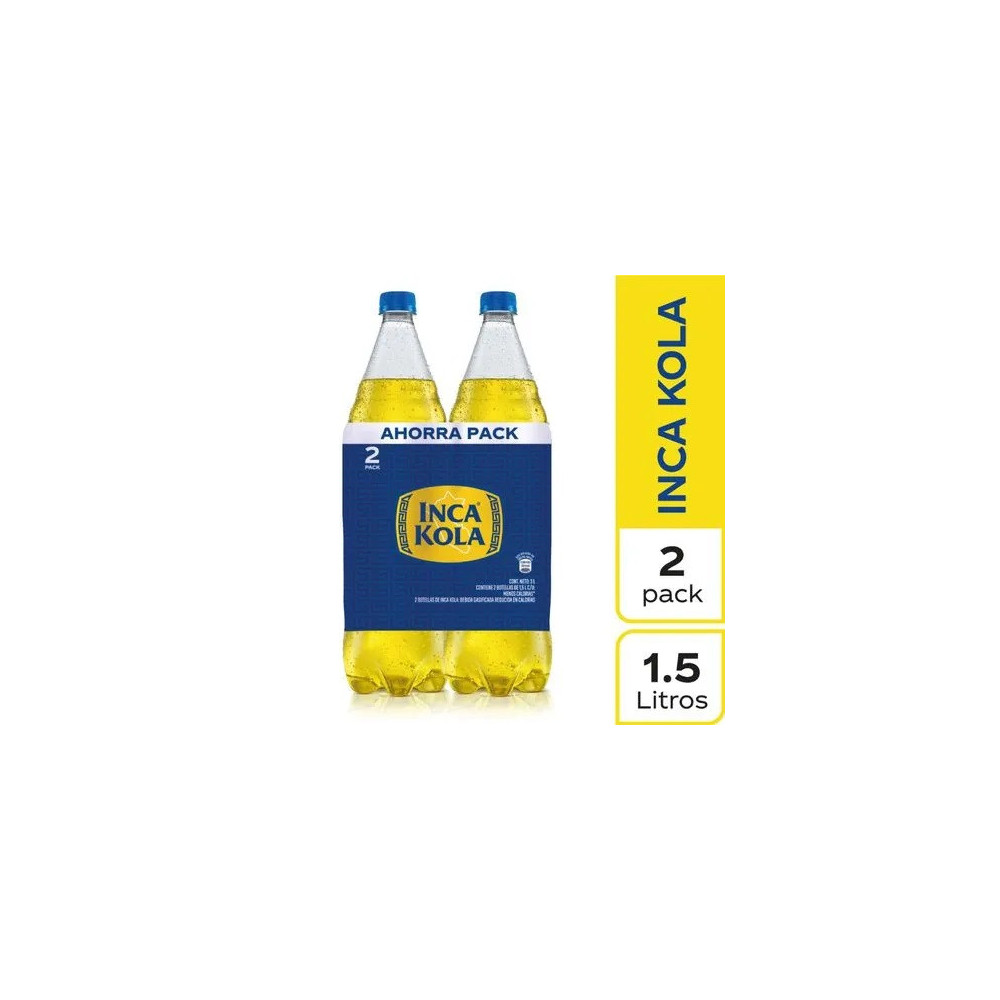 Gaseosa INCA KOLA Botella 1.5L Pack 2unidades
