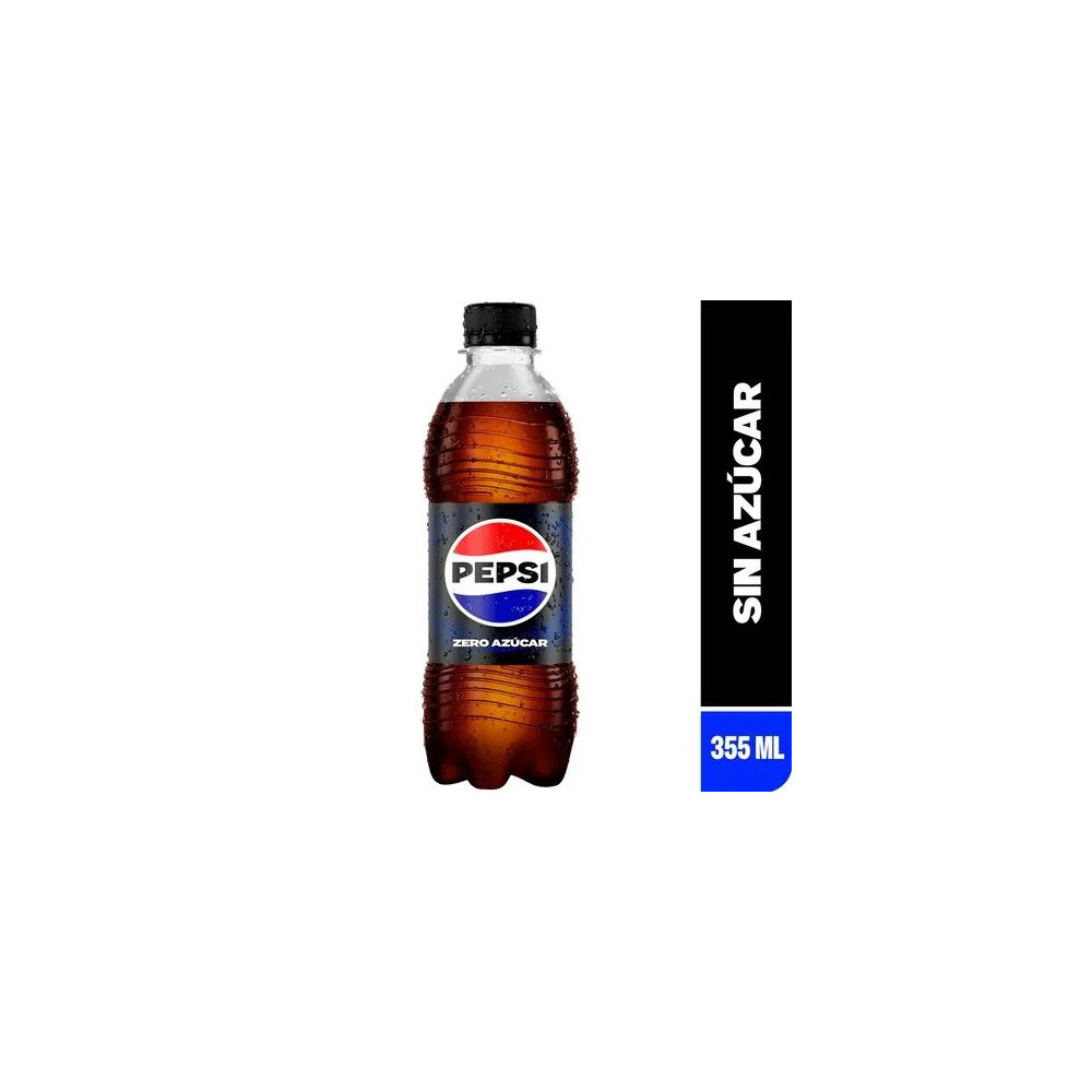 Gaseosa PEPSI Zero Black Botella 355ml