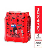Gaseosa FANTA Kola Inglesa Botella 500ml Paquete 6unidades